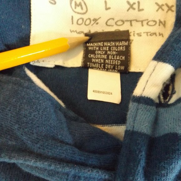 Urban Up Pipeline Multi-Shades of Blue, Polo Shirt, Size M, EUC! - Picture 9 of 9